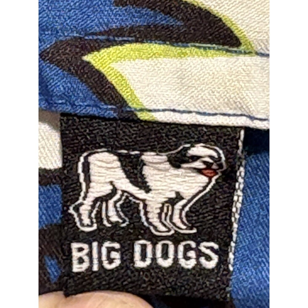 Big Dogs Mens Hawaiian Floral Print Blue Swim Trunk Board Shorts Size 2X - Picture 5 of 16
